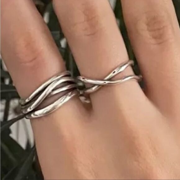 #46 New 925 Sterling Silver Retro Ring - Picture 1 of 10